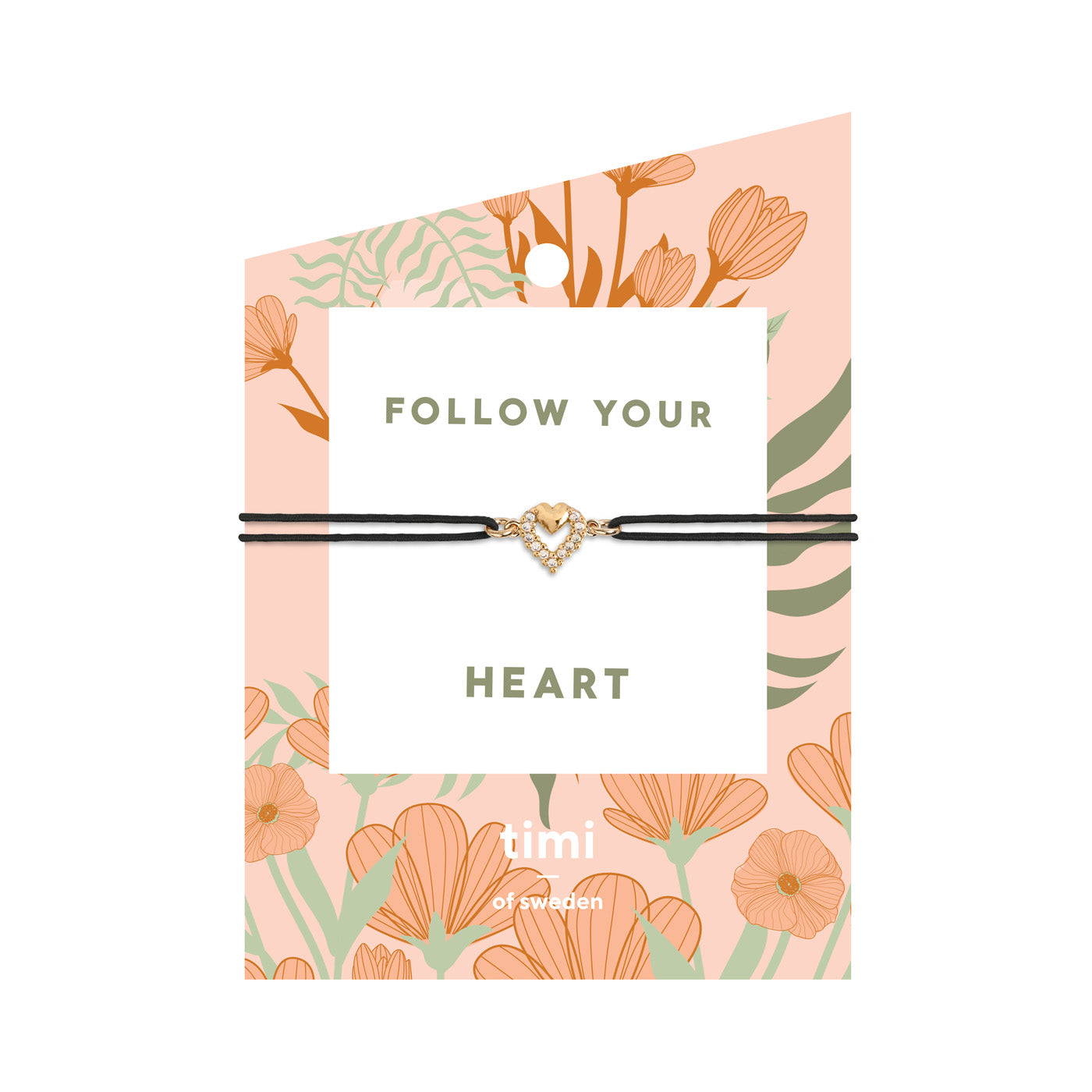 TINY CRYSTAL HEART STRETCH BRACELET Timi of Sweden PH