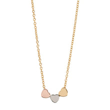 Load image into Gallery viewer, Sarah - 3 Sliding Hearts Necklace Stainless Steel