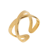 Load image into Gallery viewer, Cindy - Cross Ring Stainless Steel