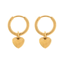 Load image into Gallery viewer, Sandra - Heart Hoop Earrings Stainless Steel