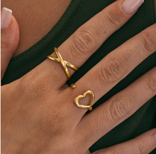 Load image into Gallery viewer, Cindy - Cross Ring Stainless Steel
