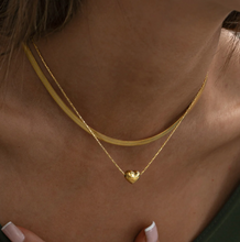 Load image into Gallery viewer, Sarah - Petite Heart Necklace Stainless Steel