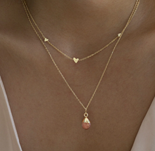 Load image into Gallery viewer, Sarah - 3 Small Hearts Necklace Stainless Steel