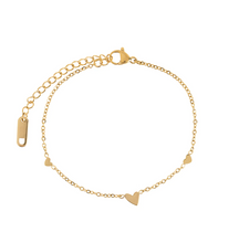 Load image into Gallery viewer, Sarah - 3 Small Hearts Bracelet Stainless Steel