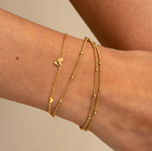 Load image into Gallery viewer, Sarah - 3 Small Hearts Bracelet Stainless Steel