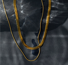 Load image into Gallery viewer, Ivy - Double Snake Chain Necklace Stainless Steel