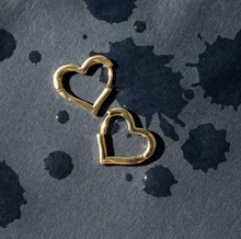 Load image into Gallery viewer, Scarlett - Heart Hoop Earrings Stainless Steel