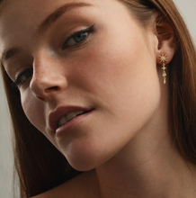 Load image into Gallery viewer, Aurora - Dangling Crystal Star Stud Earrings