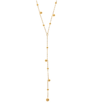 Load image into Gallery viewer, Klara - Lariat Necklace with Gold Dots Stainless Steel
