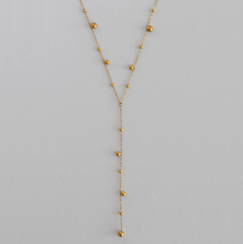 Load image into Gallery viewer, Klara - Lariat Necklace with Gold Dots Stainless Steel