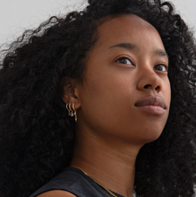 Load image into Gallery viewer, Elvira - Crystal Star Hoop Earrings