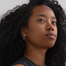 Load image into Gallery viewer, Elvira - Crystal Star Statement Hoop Earrings