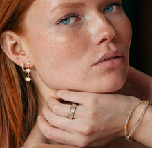 Load image into Gallery viewer, Angelica - Double Lined Crystal Pavé Ring Stainless Steel