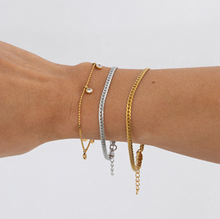 Load image into Gallery viewer, Anae - Crystal Chain Bracelet Stainless Steel