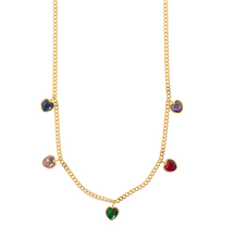 Load image into Gallery viewer, Lily - Crystal Heart Necklace Stainless Steel