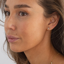 Load image into Gallery viewer, Gaya - Crystal Heart Stud Earrings