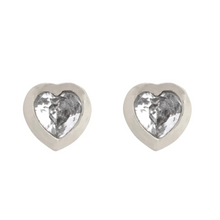 Load image into Gallery viewer, Gaya - Crystal Heart Stud Earrings