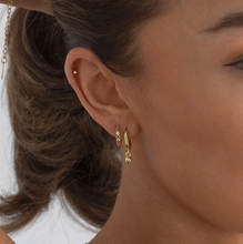 Load image into Gallery viewer, Laia - Blue and Green Crystal Huggie