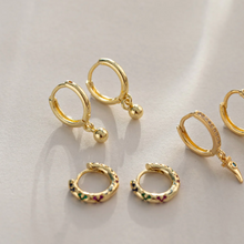 Load image into Gallery viewer, Kailo - Ball Hoop Earrings