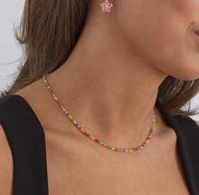 Load image into Gallery viewer, Felicia - Colorful Glass Bead Necklace