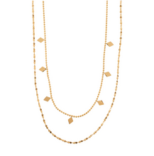 Load image into Gallery viewer, Elise Double Chain Layer Chain Necklace Stainless Steel