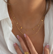 Load image into Gallery viewer, Elise Double Chain Layer Chain Necklace Stainless Steel