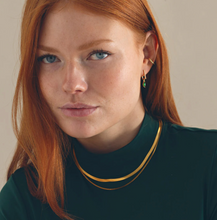 Load image into Gallery viewer, Amanda Green Crystal Hoop Earrings