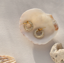 Load image into Gallery viewer, Zuri Crystal Hoop Earrings