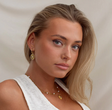 Load image into Gallery viewer, Alizha Sun Pendant Hoop Earrings