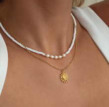 Load image into Gallery viewer, Azina Sun and Moon Necklace Stainless Steel