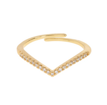 Load image into Gallery viewer, Mira V-shaped Wishbone Ring