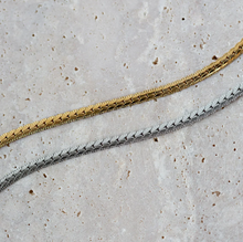 Load image into Gallery viewer, Rani Flat Braided Chain Necklace Stainless Steel