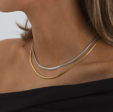 Load image into Gallery viewer, Rani Flat Braided Chain Necklace Stainless Steel