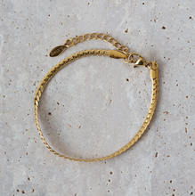 Load image into Gallery viewer, Rani Flat Braided Chain Bracelet Stainless Steel