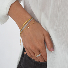 Load image into Gallery viewer, Rani Flat Braided Chain Bracelet Stainless Steel