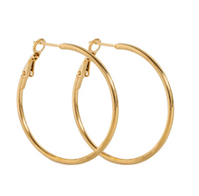 Load image into Gallery viewer, Jo Medium Hoop Earrings 35 mm Stainless Steel