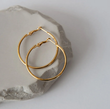 Load image into Gallery viewer, Jo Medium Hoop Earrings 35 mm Stainless Steel