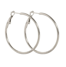 Load image into Gallery viewer, Jo Medium Hoop Earrings 35 mm Stainless Steel