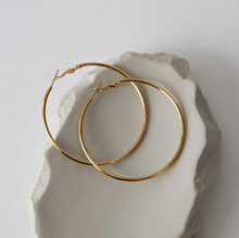 Load image into Gallery viewer, Jo Large Hoop Earrings 55 mm Stainless Steel