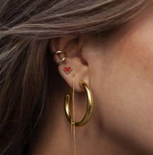 Load image into Gallery viewer, Elianna Large Statement Hoop Earrings Stainless Steel