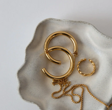 Load image into Gallery viewer, Elianna Large Statement Hoop Earrings Stainless Steel