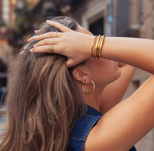 Load image into Gallery viewer, Elianna Large Statement Hoop Earrings Stainless Steel