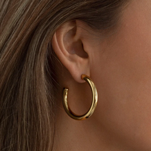 Load image into Gallery viewer, Elianna Large Statement Hoop Earrings Stainless Steel