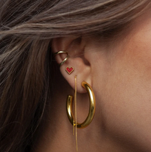 Load image into Gallery viewer, Sarah Red Heart Stud Earrings Stainless Steel