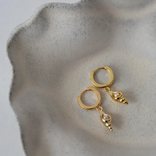 Load image into Gallery viewer, Rafi Seashell Hoop Earrings