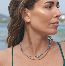 Load image into Gallery viewer, Jasper Bead Earrings Stainless Steel