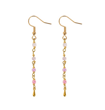 Load image into Gallery viewer, Jasper Bead Earrings Stainless Steel