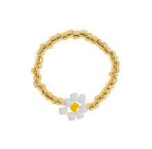Load image into Gallery viewer, Lisa Flower Gold Bead Ring