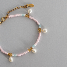 Load image into Gallery viewer, Fanny Pearl and Colorful Bead Summer Bracelet