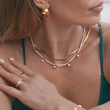 Load image into Gallery viewer, Fanny Pearl and Colorful Bead Summer Necklace